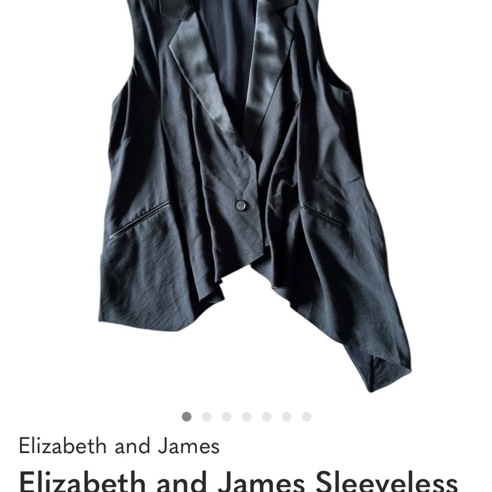 Elizabeth and James Sleeveless Blazer Vest Size M